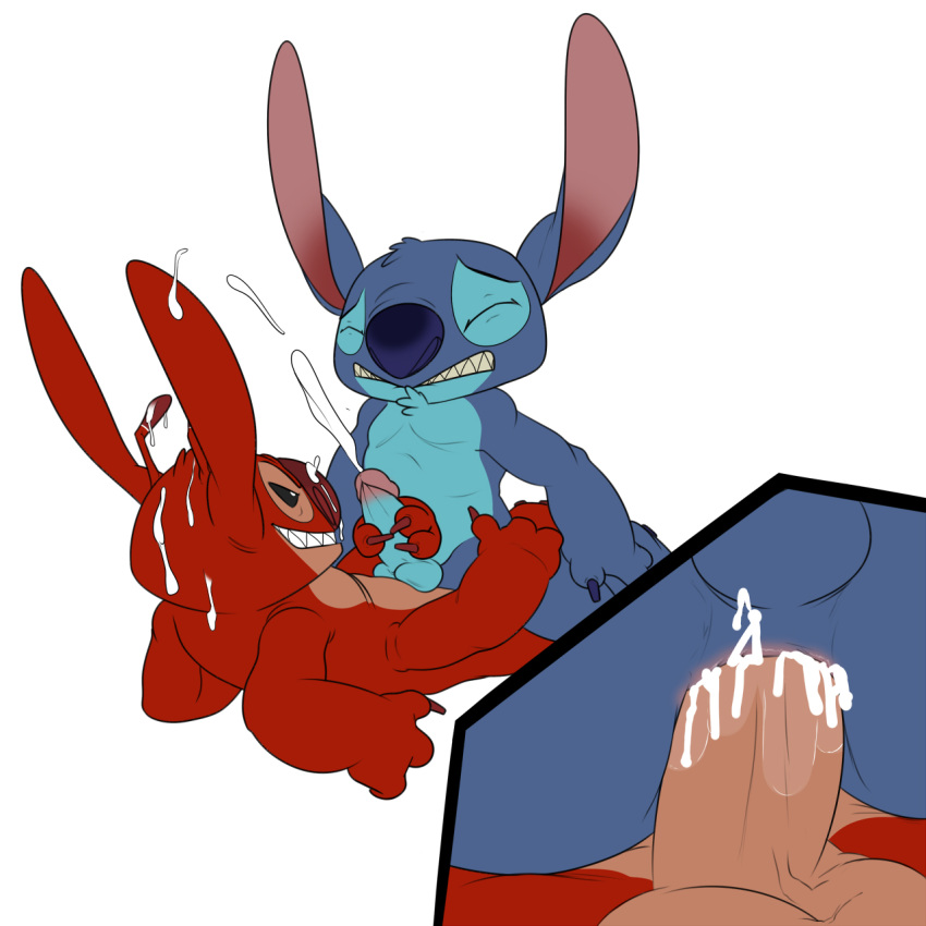 lilo pink alien and stitch Balls deep in pussy gif